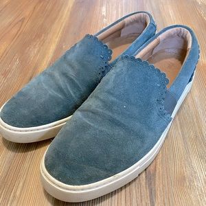 Frye Ivy Scallop Slip On Sneakers in Sea Pine, Women’s Size 8M